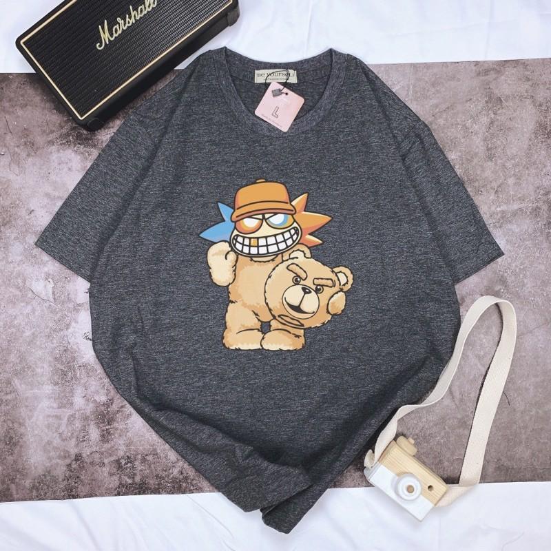 Áo Thun Tay Ngắn UNISEX GẤU - Hình chụp thật