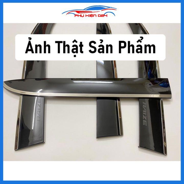 Vè che mưa cho xe ô tô Raize 2021-2022-2023 chỉ inox cao cấp