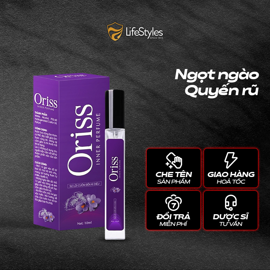 Nước hoa vùng kín phụ nữ Oriss hương thơm quyến rũ 10ml