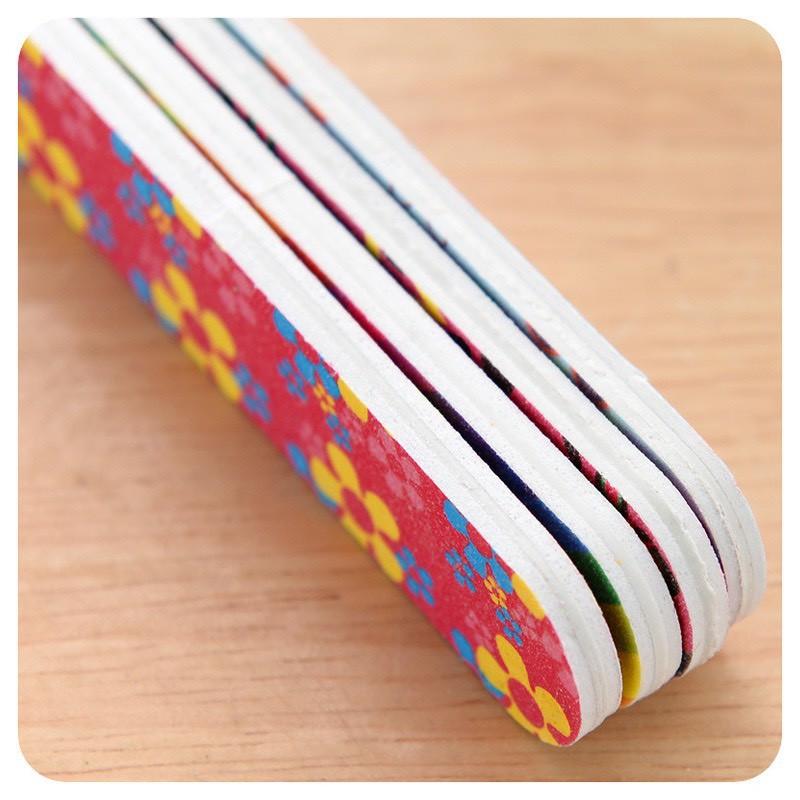Dũa móng tay 2 mặt họa tiết, phao chà móng tay dài 18cm 88138 SHOP BUÔN 88