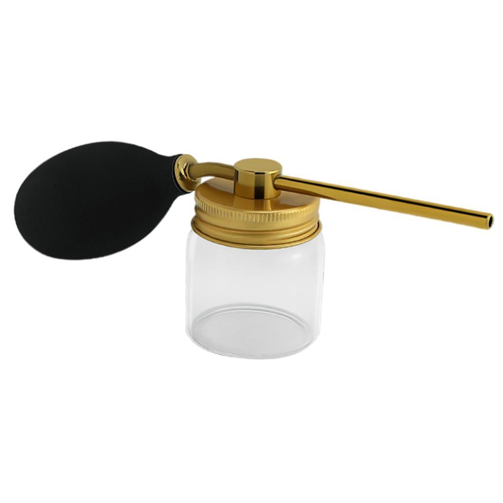 Aluminum   Talc  Air Blower Puffer Barbers Talcum Bottle Home Use