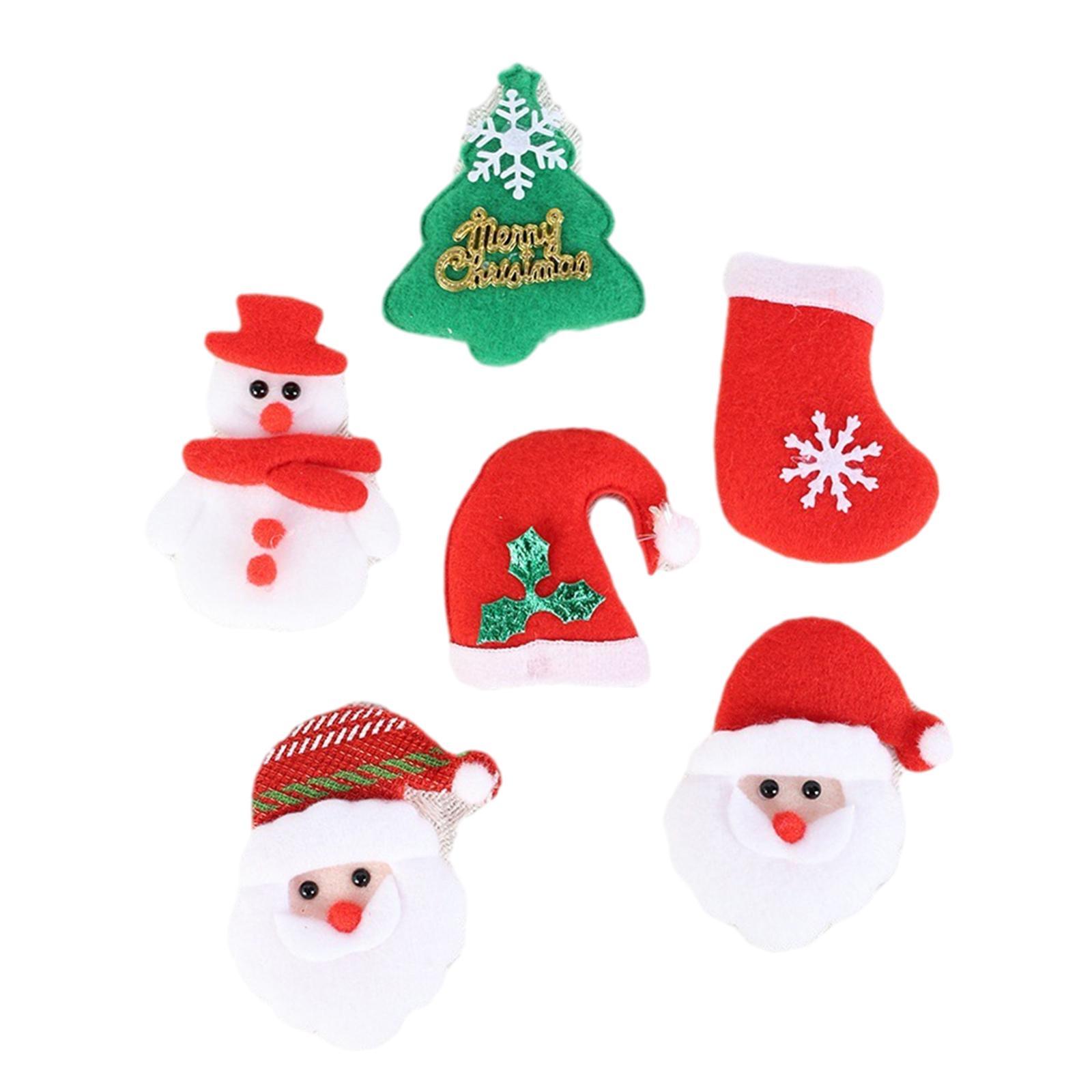 6x Christmas Ornaments Atmosphere Festive Party Supplies Hanging Decoration