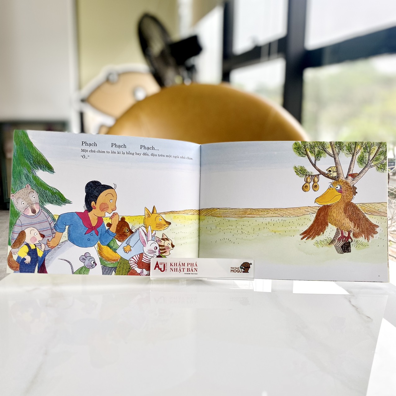 Hình ảnh Sách cho bé từ 3 tuổi - Phát triển tư duy - Nhà của chim (Ehon Nhật Bản)