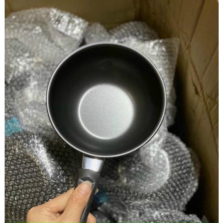 Chảo chống dính 2 mặt inox 304 công nghệ khắc laser tổ ong 32cm sâu lòng trứng