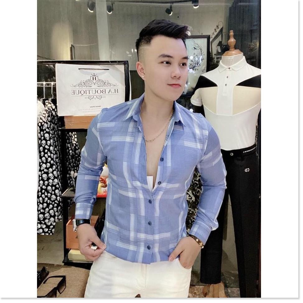 ÁO SƠ MI NAM 3D,KẺ VUÔNG,NHIỀU MÀU SẮC HOT NHẤT 2021