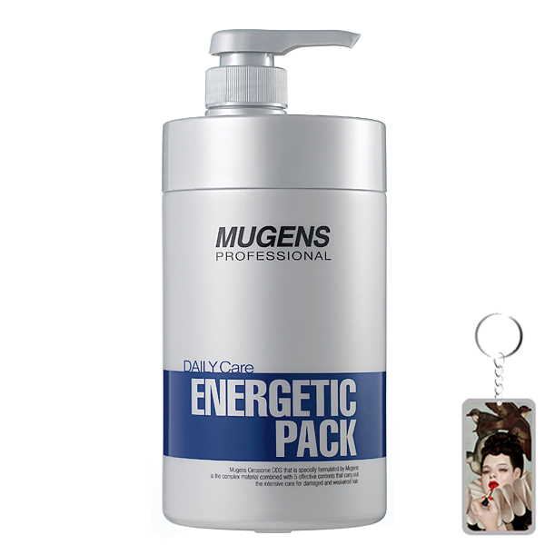 Hấp dầu thảo dược Mugen Energetic Hair Pack Hàn Quốc 1000ml + Móc khóa