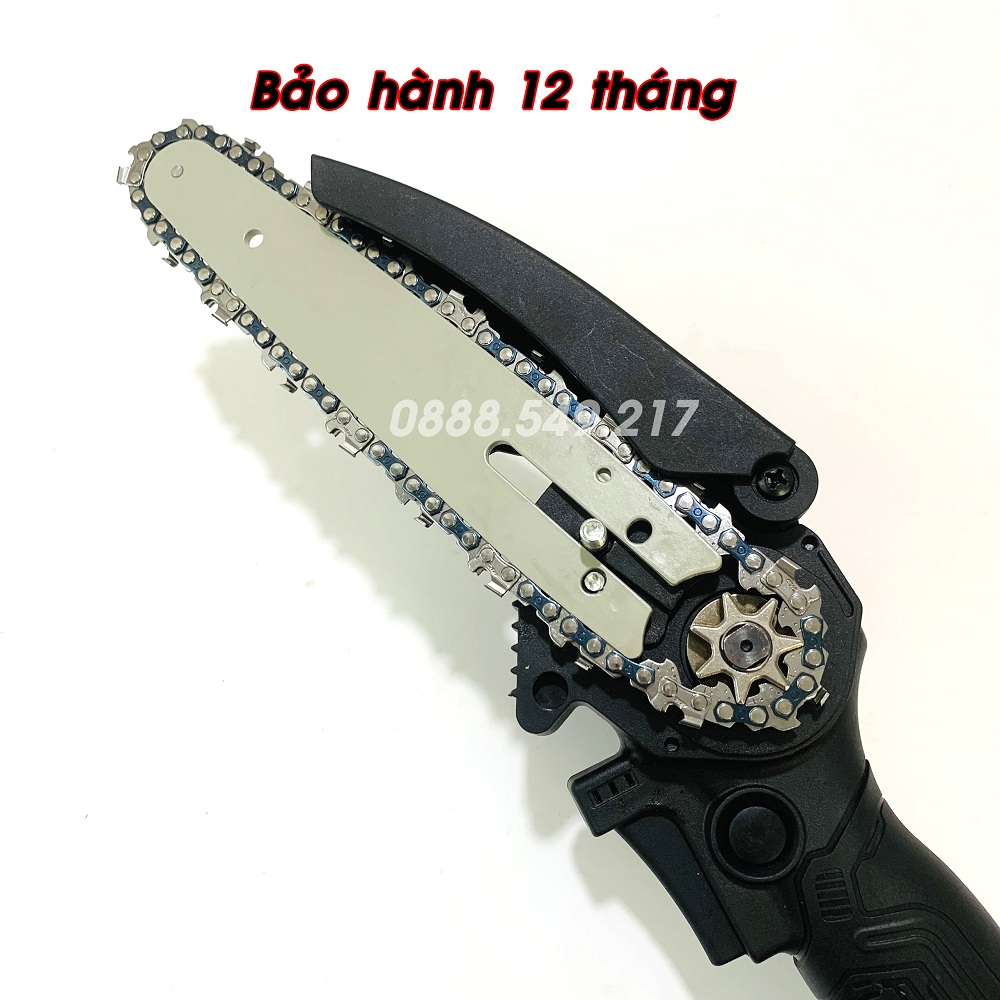 Máy Cưa Xích Pin Câm Tay Siêu Khỏe 199V - Máy Cưa Pin Chuẩn Lõi Đồng 10 cell Pin Cựa Bền Cao Cấp