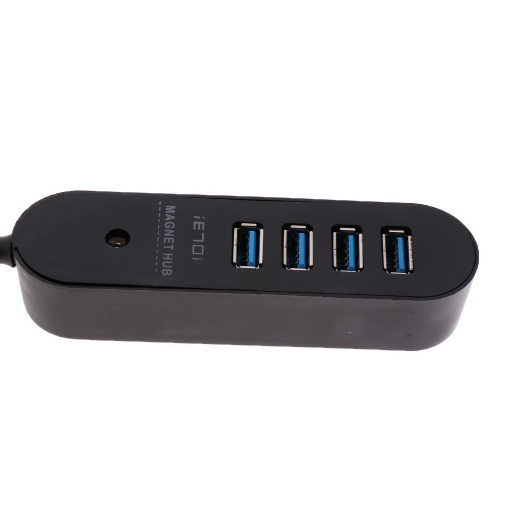 High Speed ABS USB Power Adapter Hub With 4 USB 3.0 Ports For Charging