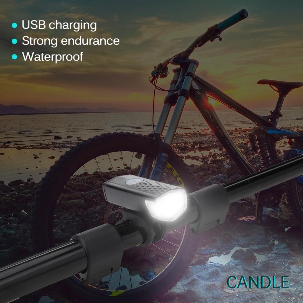 Đèn Pha Led Usb Siêu Sáng Chống Thấm Nước Cho Xe Đạp