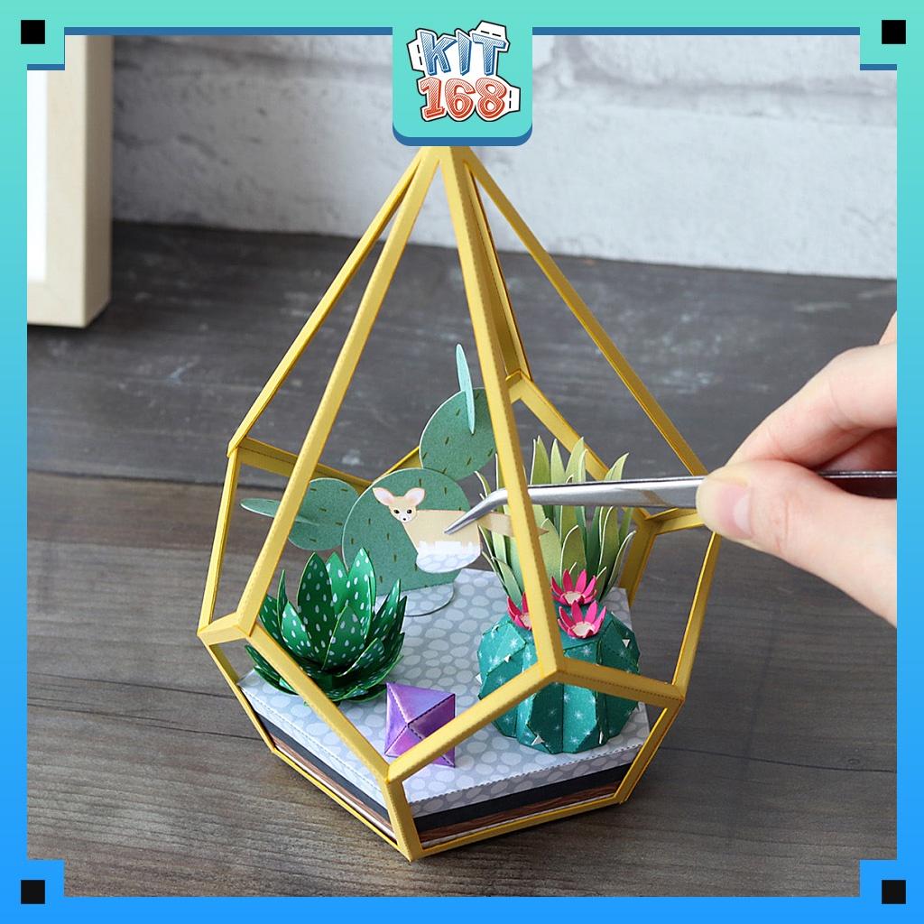 Mô hình giấy động vật Terrarium Cáo Fennec