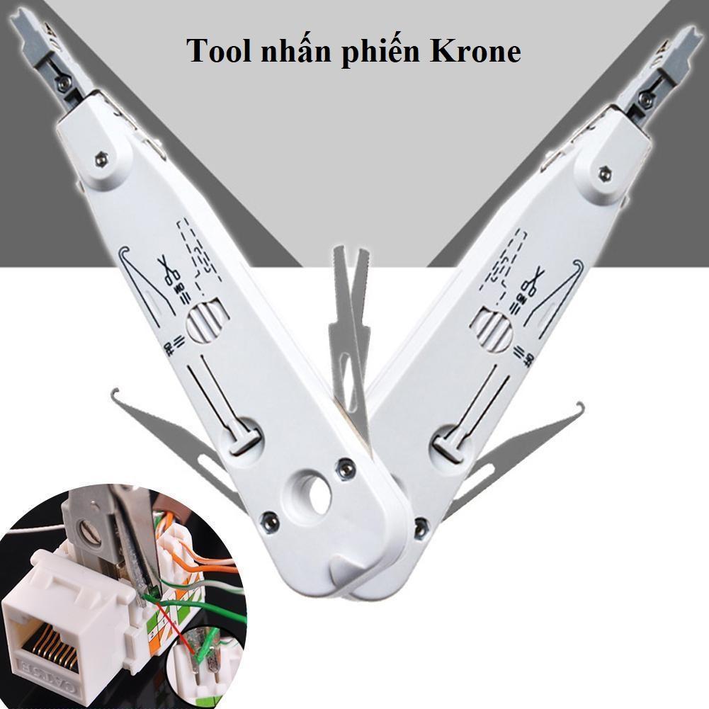 Tool nhấn mạng Krone Tặng vỉ vòng đánh số mạng