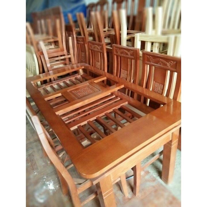 Bộ bàn ăn gỗ xoan đào giá thật