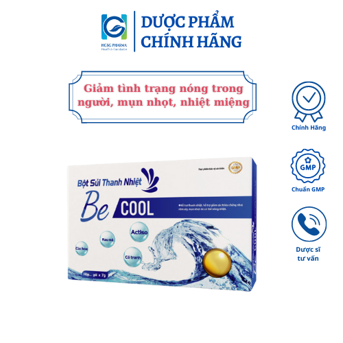 BỘT SỦI THANH NHIỆT BE COOL (Hộp 20 gói x 7g)