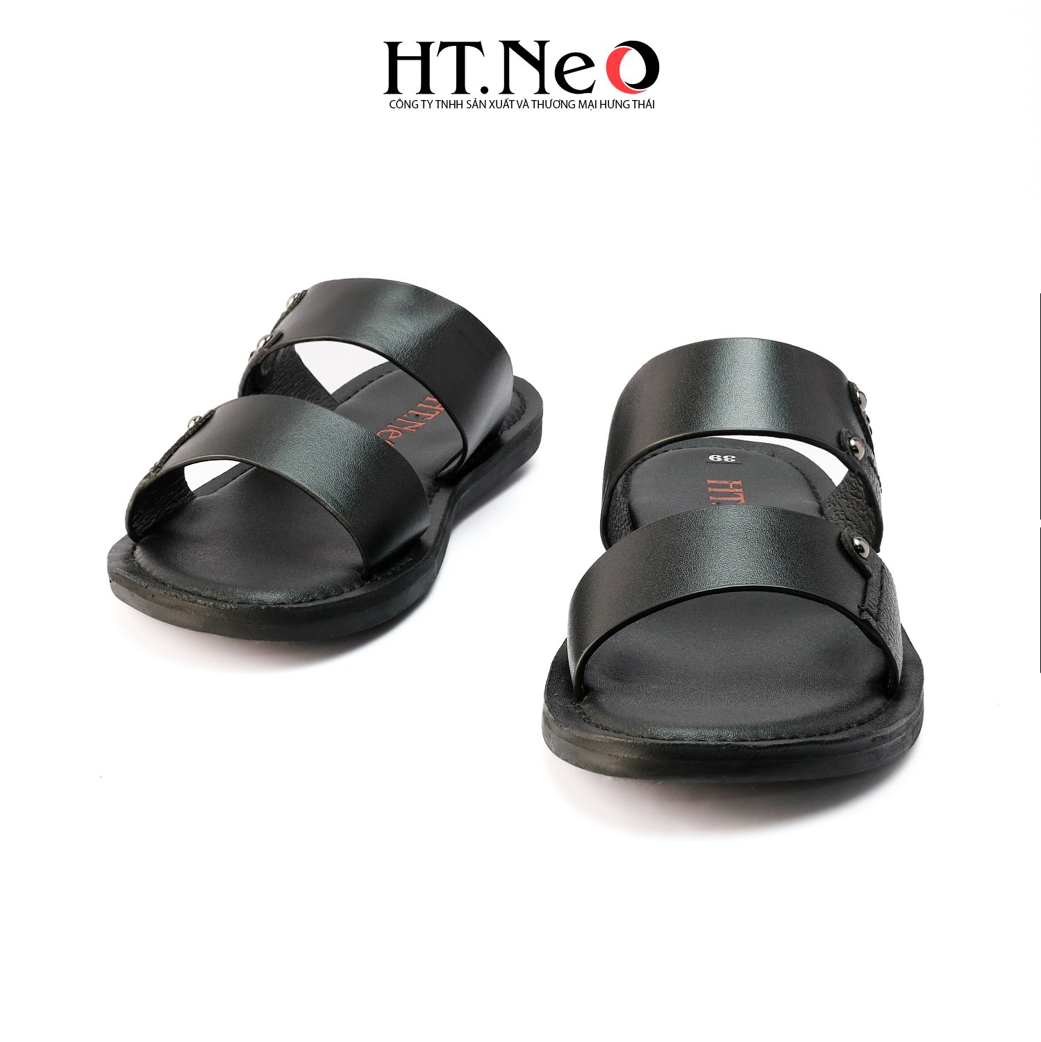 Sandal nam HT.NEO chất liệu da cao cấp, đế cao su, thiết kế trẻ trung, đi êm chân SD133