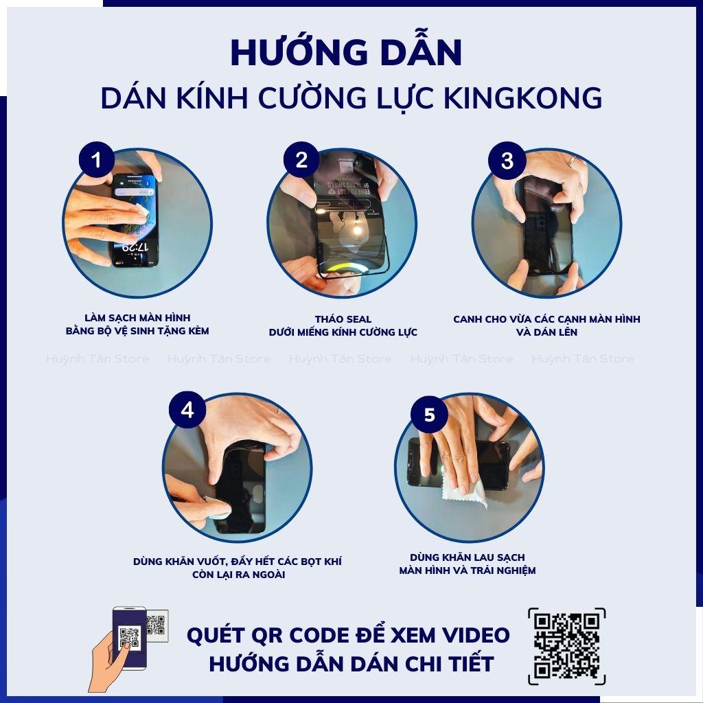 Kính cường lực ip xs max ip 11 pro max kingkong chống va đập bảo vệ màn hình phụ kiện huỳnh tân store