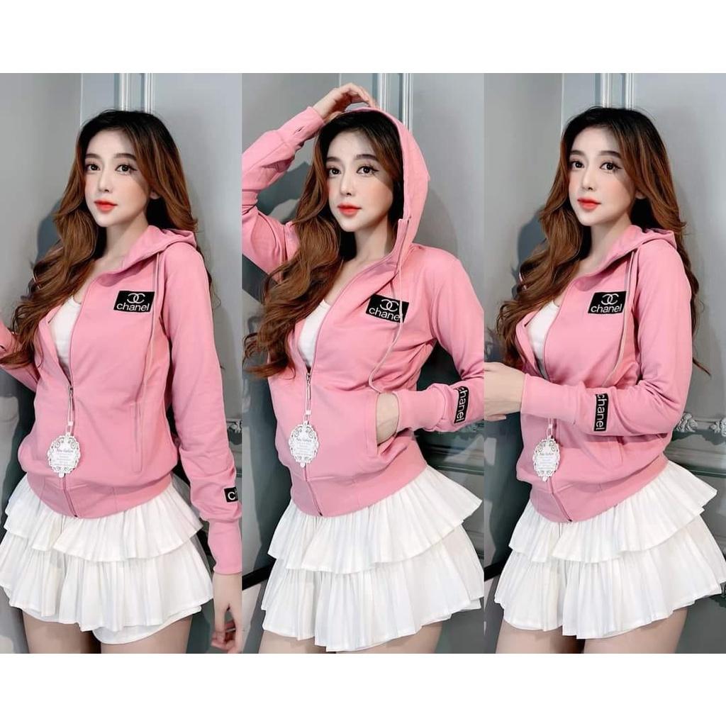 [LZ] Áo khoát nữ chống nắng logo thêu nhiều màu lựa chọn chuẩn shop-A2033 - Xanh
