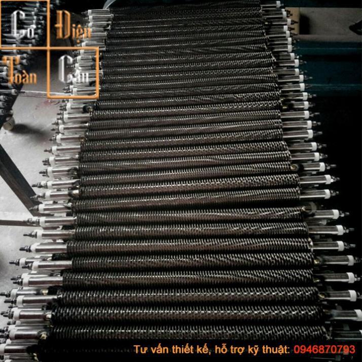Điện Trở Sấy Khô Thẳng Chữ i Thanh Nhiệt Cánh Tản Đốt Nóng điện áp 220v 380v