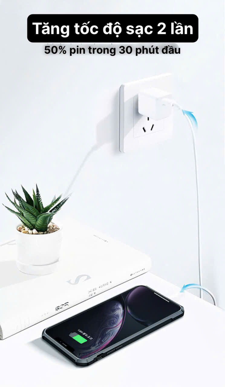 Củ sạc xuất Nhật 20W KFLY ( JHX-AC2060) đạt chứng nhận PSE tiêu chuẩn Nhật Bản, Kim Ánh cho dùng thử 30 ngày, bảo hành hàng chính hãng 12 tháng