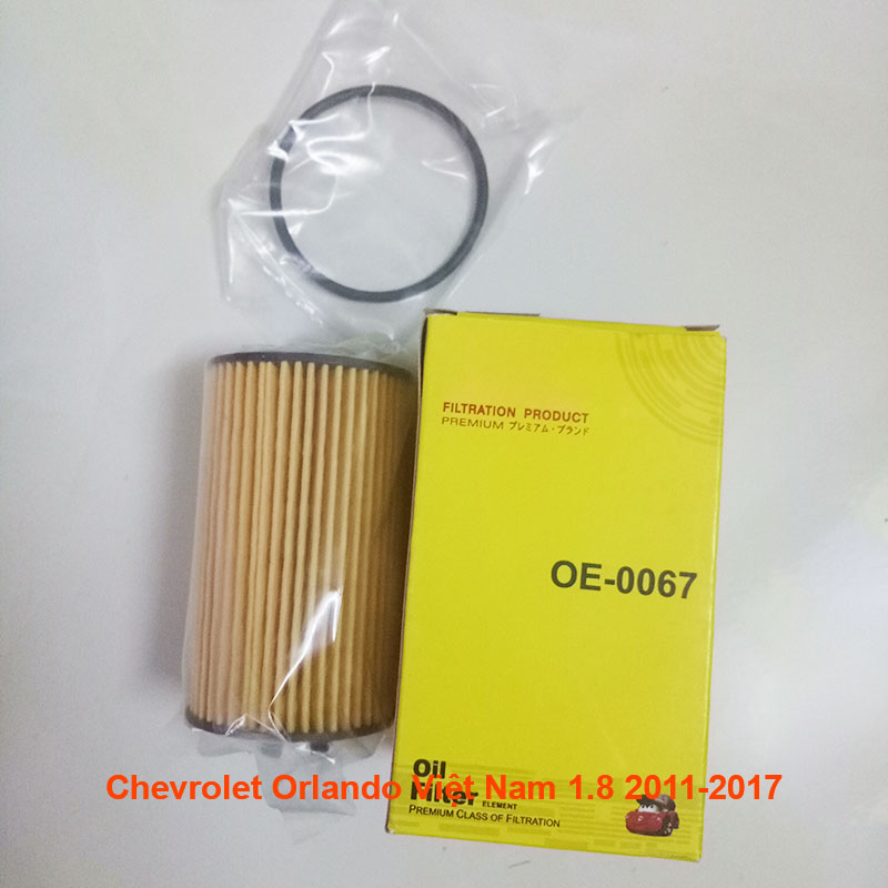 Lõi lọc nhớt OE0067-2 dùng cho Chevrolet Orlando Việt Nam 1.8 2011, 2012, 2013, 2014, 2015, 2016, 2017 55485671