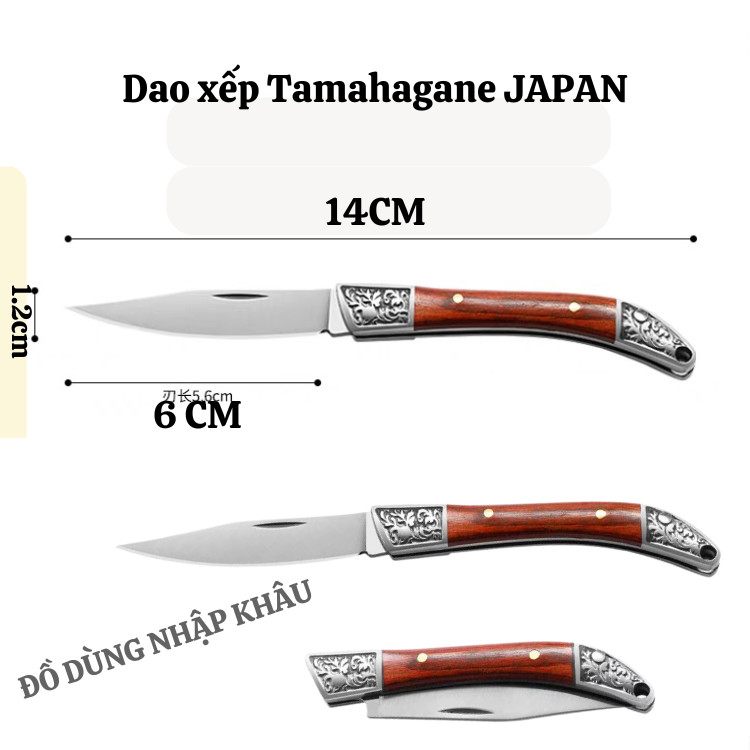 Dao xếp móc khóa Japan dao bỏ túi đa năng dao gọt trái cây, rọc giấy cắt tỉa cành cây