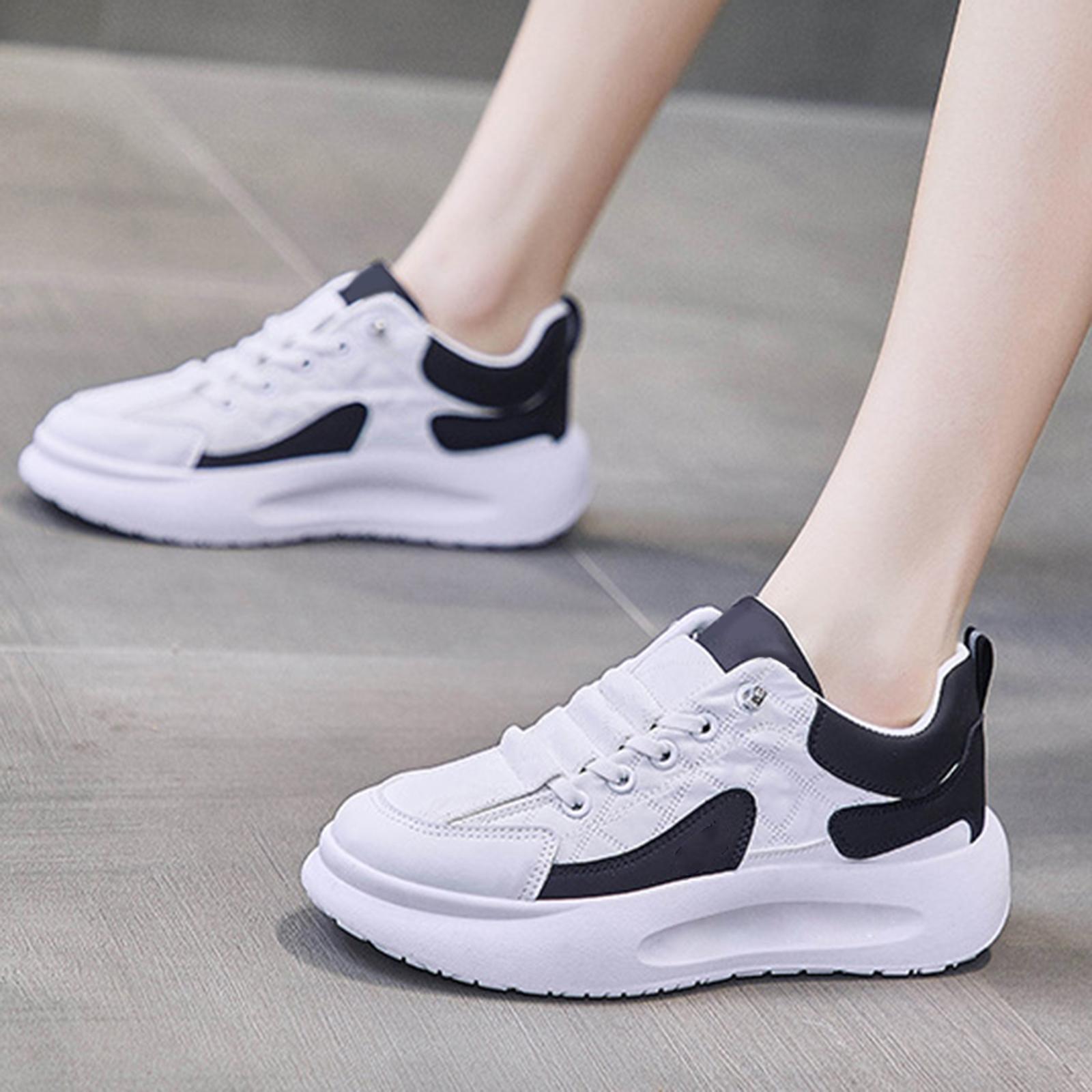 Women Casual Shoes Trainers Fashion Comfortable Lightweight Lace up Sneakers for Camping