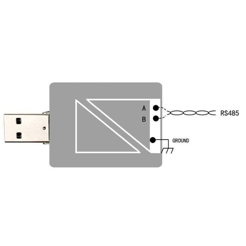 Isolated Industrial USB to RS485 Communication Module TVS Protection Converter R9JA