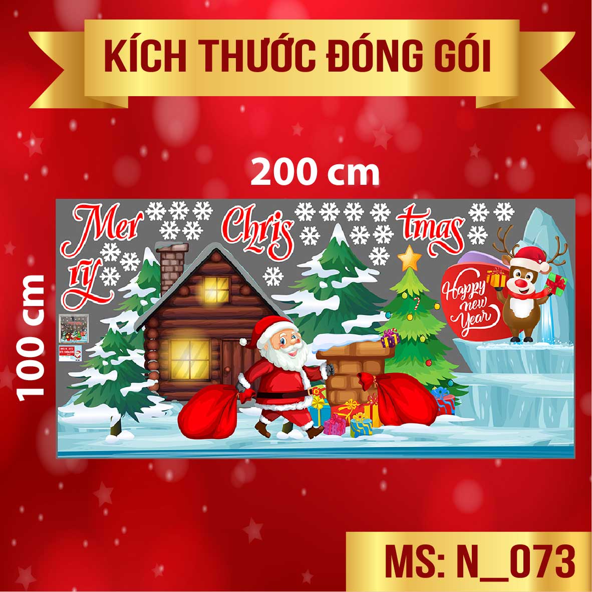 DECAL TRANG TRÍ NOEL 2021 COMBO SỐ 66