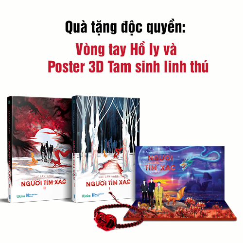 Sách - Người Tìm Xác tập 1 + 2 - tặng kèm Poster 3D và Vòng tay Hồ ly - Truyện trinh thám, linh dị