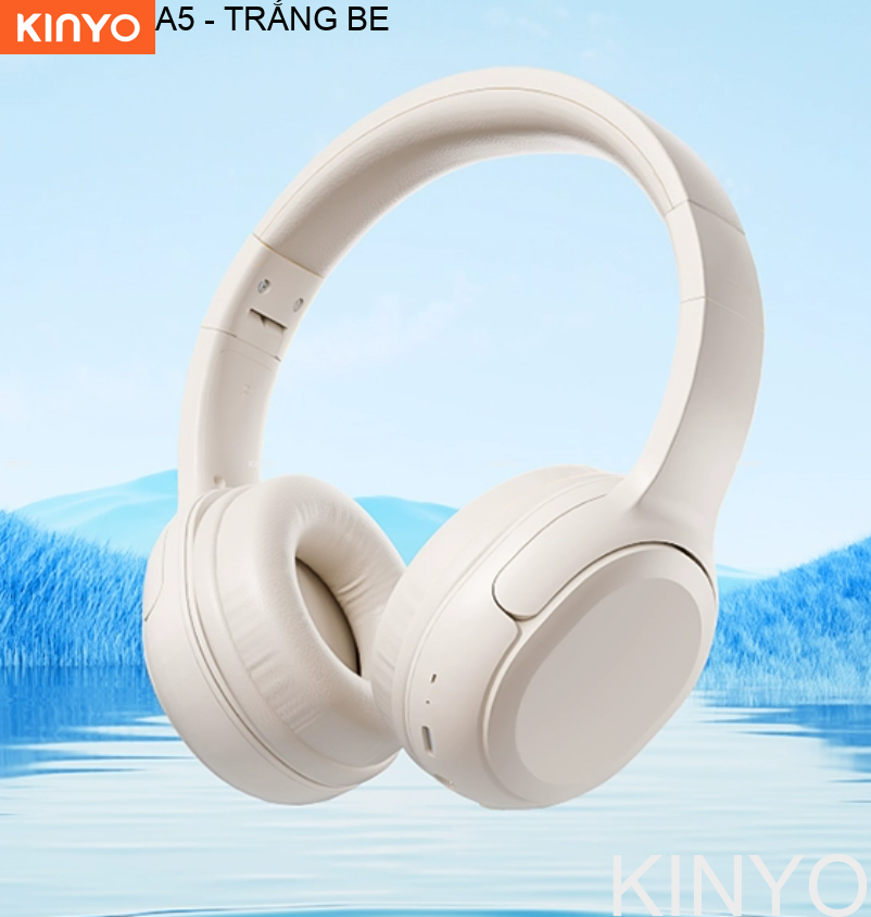 Tai Nghe Không Dây Bluetooth KINYO A5, Có Thể Gập Lại, Cho Văn Phòng, Nghe Nhạc - Hàng nhập khẩu