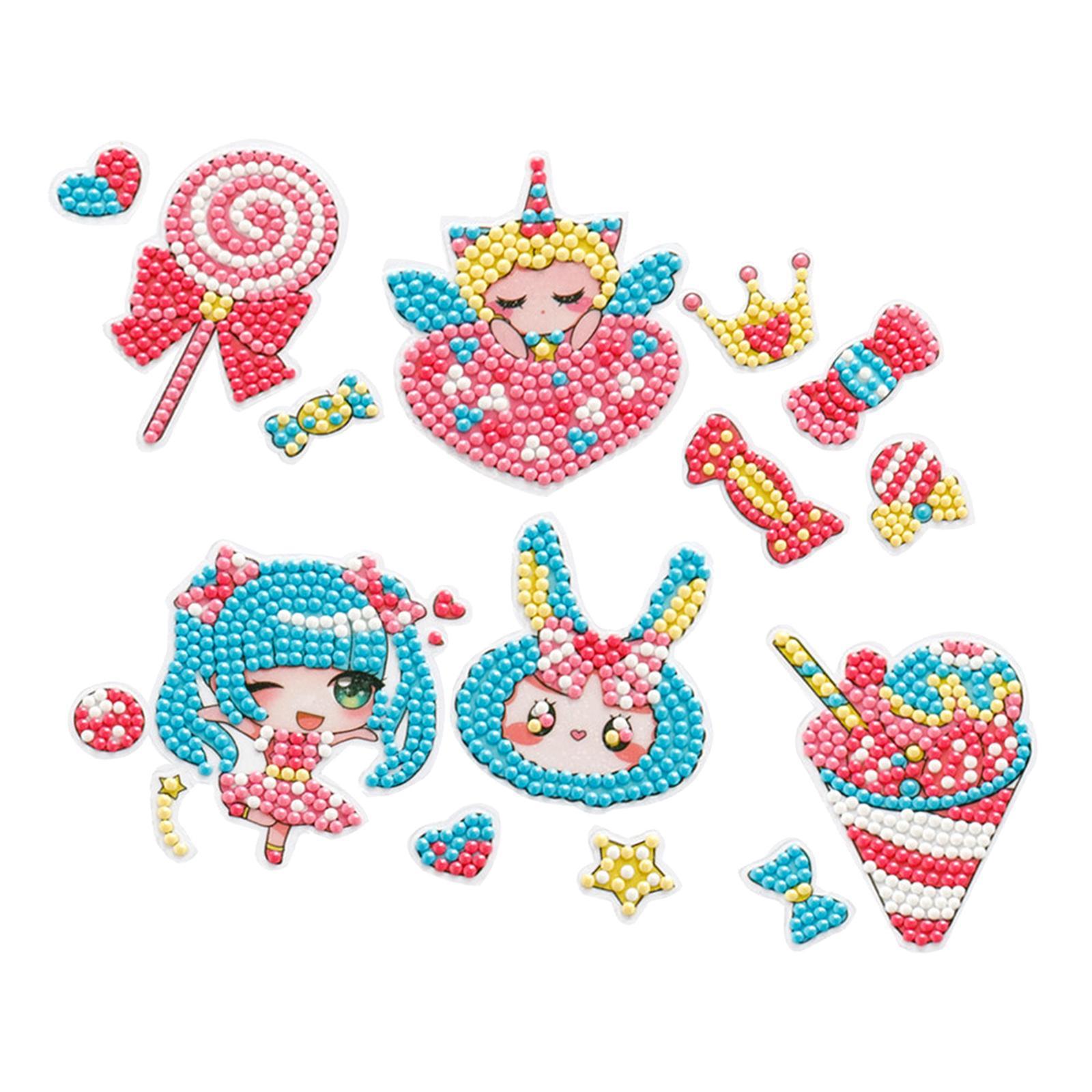 DIY Stickers Cute Rhinestones Animals Paint by Number Kits
