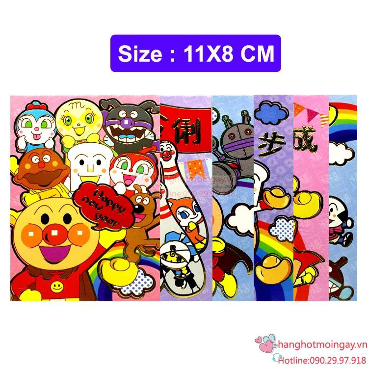 combo 6 bao lì xì hoạt hình siêu cute LX111