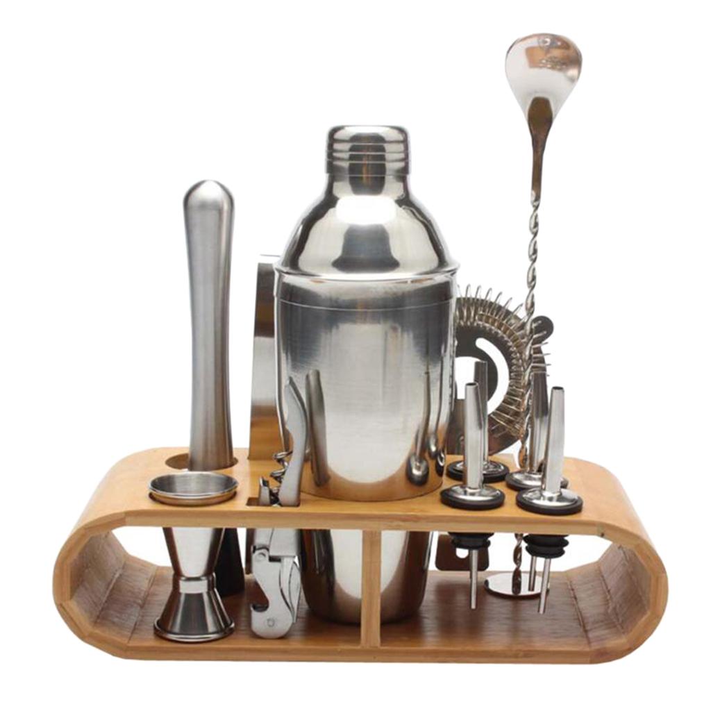 Bartender Kit Cocktail Shaker Bar Set,12-in-1 Stainless Steel Utensils Tools