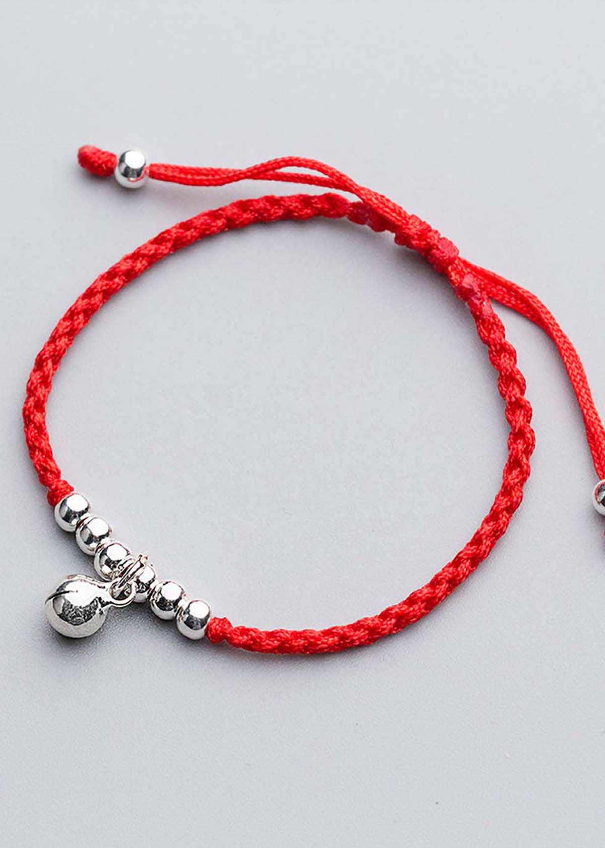 Combo 2 vòng thắt dây đỏ charm chuông - Ngọc Quý Gemstones