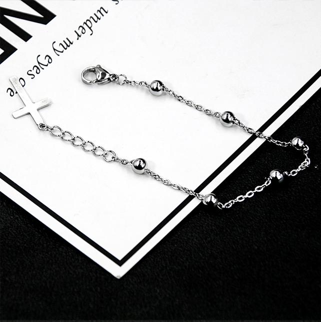 Lắc tay mắt xích thả hình chữ thập JIMIN BTS phong cách unisex