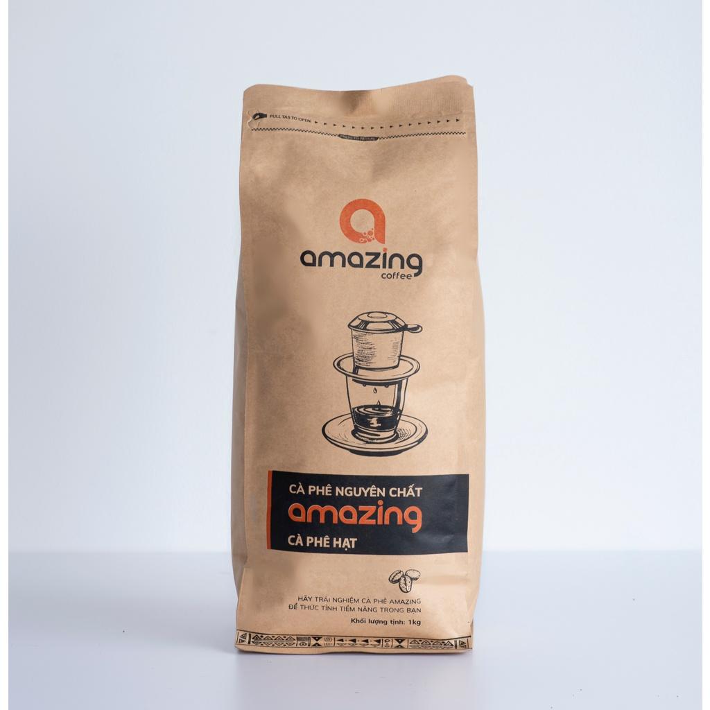 Cà phê hạt Amazing 100% Robusta - 1kg