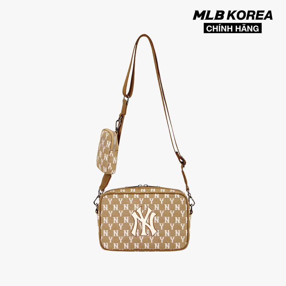 MLB - Túi đeo chéo chữ nhật Jacquard  Monogram 3ACRM041N-50BGS