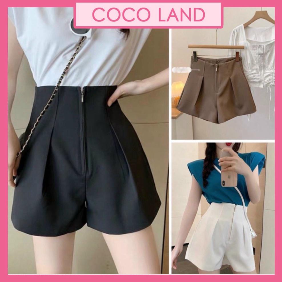 QUẦN SHORT NỮ khoá trước siêu Hot_SN200 ulzzang nữ tính, mầu đen, trắng, be, nâu tây, cocoland