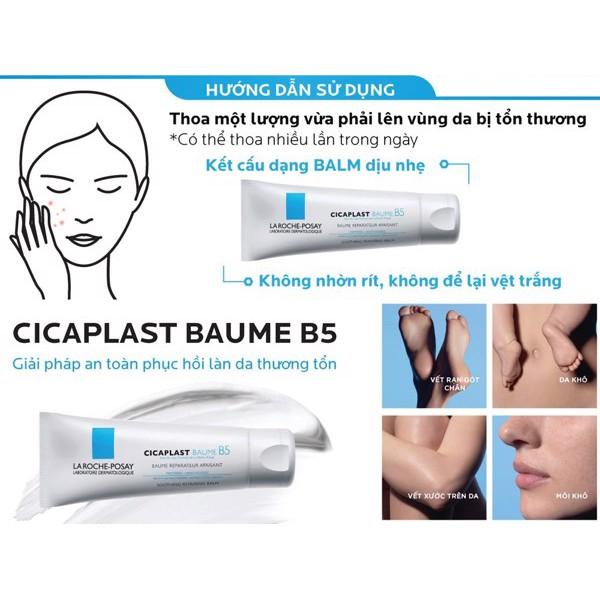 Kem dưỡng La Roche Posay làm dịu, làm mượt, làm mát &amp; phục hồi da Cicaplast Baume B5