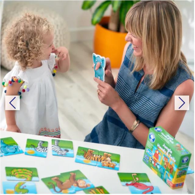 Trò chơi trí tuệ Jungle Heads &amp; Tails - Orchard Toys giúp trẻ phát triển phối hợp tay mắt và ghi nhớ