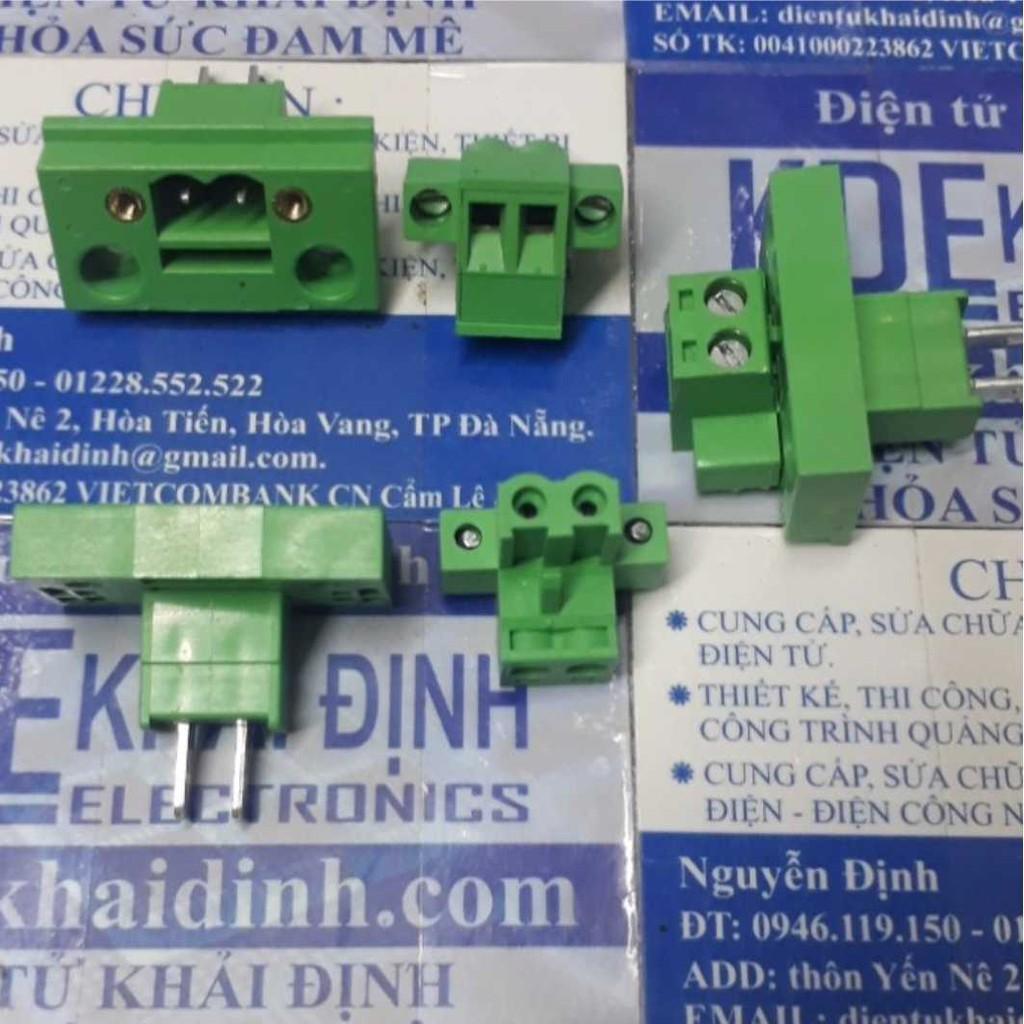 DOMINO, TERMINAL ĐẦU NỐI 2EDGWB5.08 5.08MM ĐẦU ĐỰC + CÁI 2P/3P/4P/5P/6P kde2215