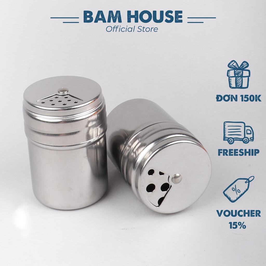 Hủ đựng tăm và đựng tiêu inox Bam House cao cấp HDT01 – Gia dụng bếp