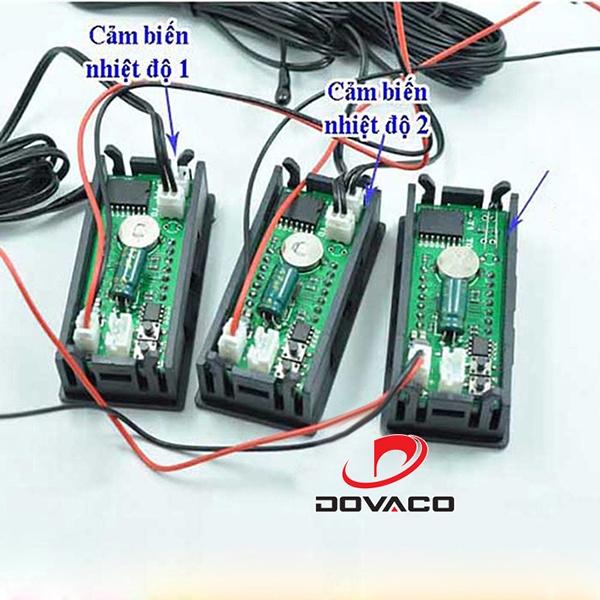 Đồng hồ điện tử mini DIY 12V V2.2 lắp chế cho ô tô xe máy