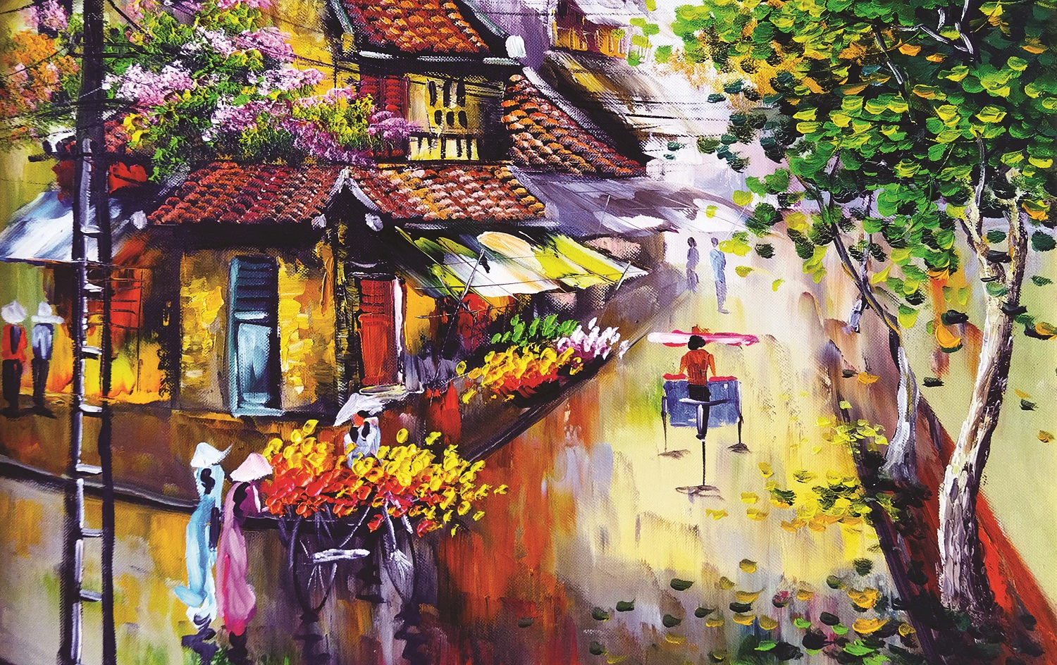 Bộ tranh xếp hình cao cấp 1000 mảnh – Phố Cổ