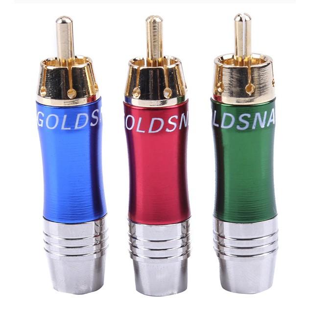 Đầu cắm âm thanh mạ vàng RCA cao cấp - Đầu Hoa Sen