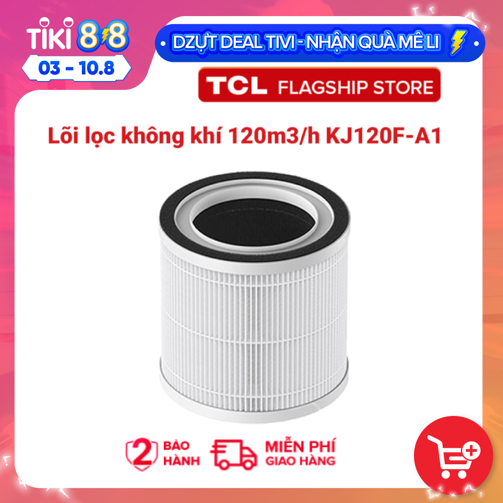 Lõi lọc máy lọc không khí H13 TCL Air Purifier KJ120F-A1-Bộ. lọc 3 lớp công nghệ Hepa. - Loại bỏ hiệu quả 99,97% các chất gây ô nhiễm cải thiện sự trong lành của không khí - .Dễ dàng thay đổi bộ lọc với máy lọc - Hàng chính hãng