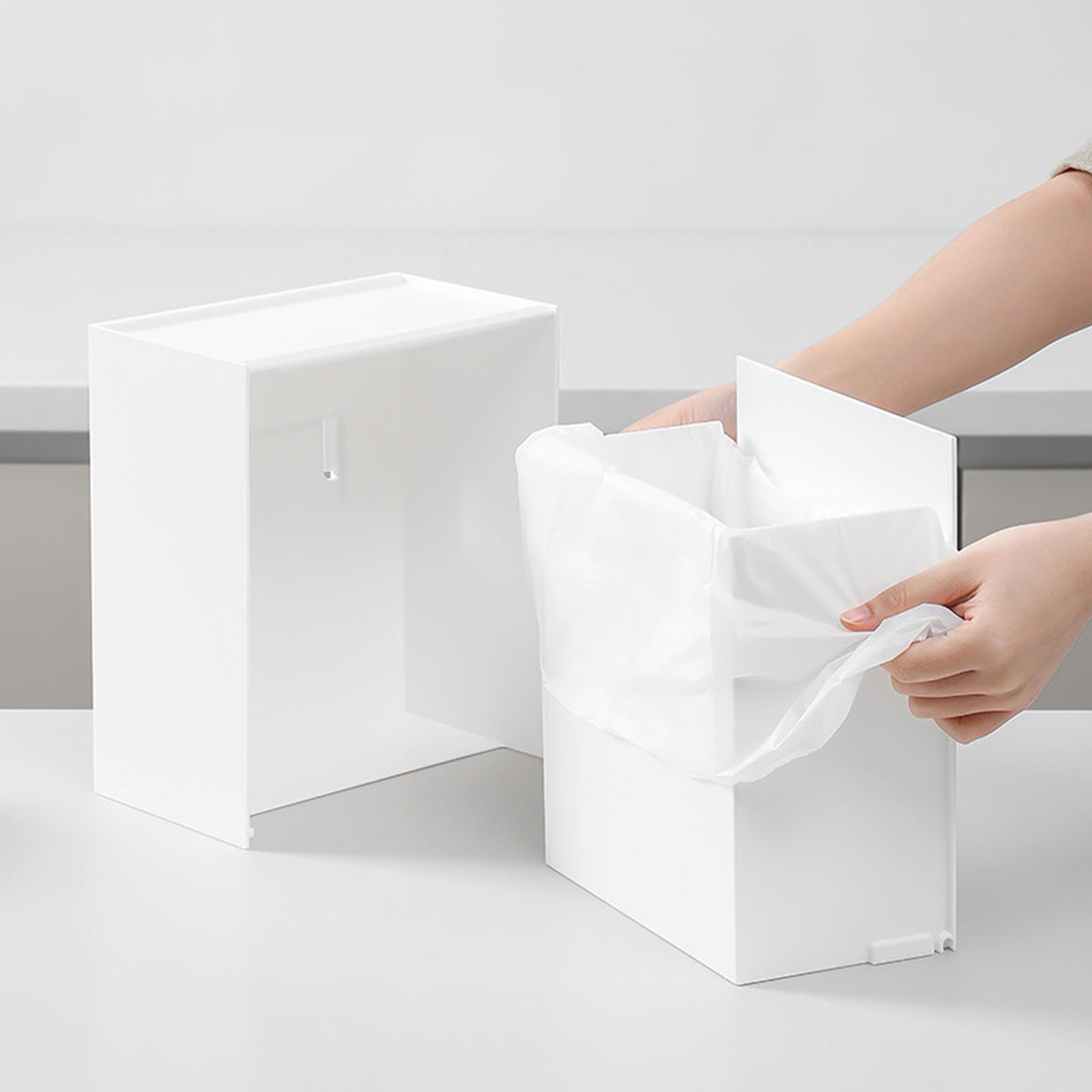 Paper Towel Dispenser Storage Rack Holder Large Capacity Dustproof Dispenser Container Box Cosmetic Organizer for Living Room Cabinet Closet