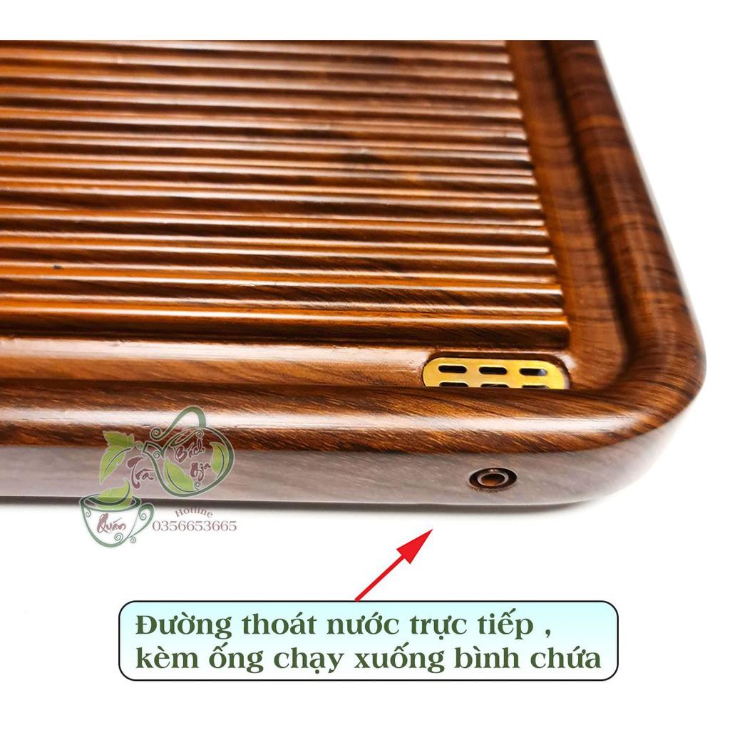 Khay Trà bakelite Nguyên Khối - Vân Cẩm Lai - Dành Cho Người Biết Chơi