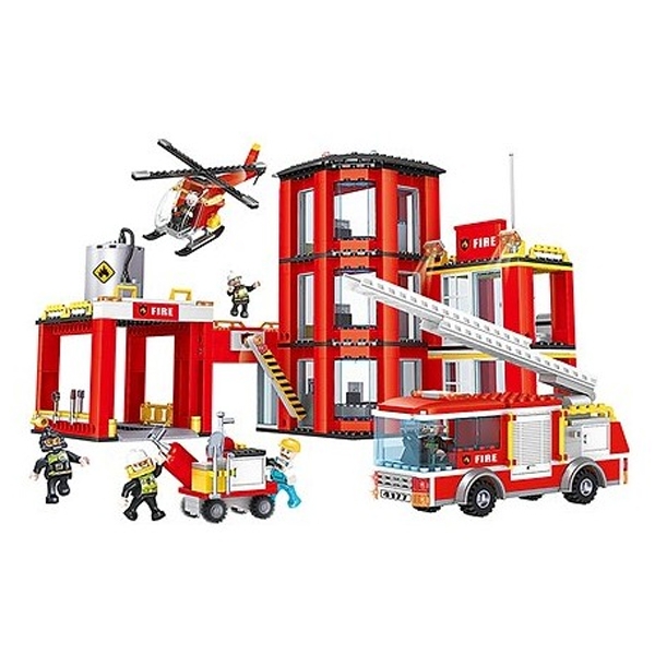 Mô Hình Trạm Cứu Hỏa Chuyên Nghiệp COGO No.4177