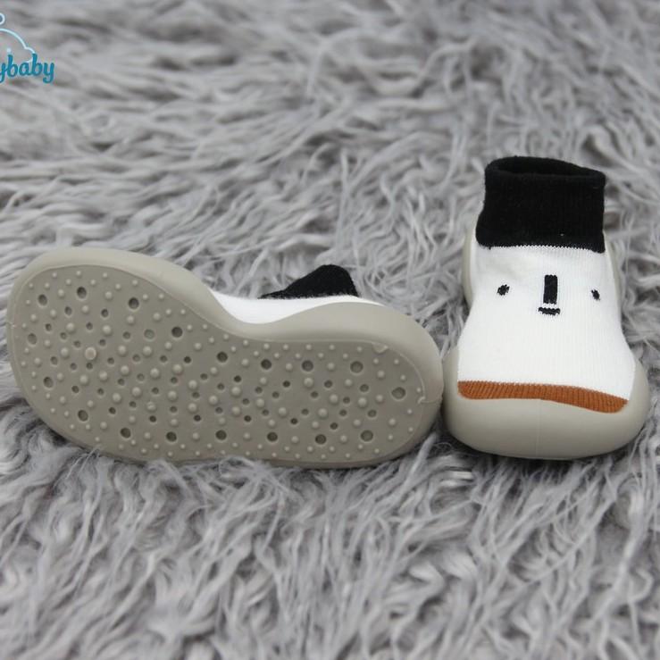 Giày bún tập đi dạng tất cao cổ đế cao su chống trượt - phong cách Hàn Quốc Comfybaby GB002- chính hãng