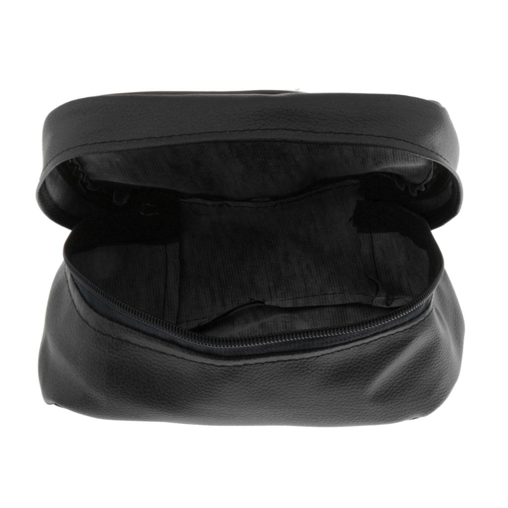 2pcs Black Motorcycle Rear Tail Seat Back Waterproof Travel Storage